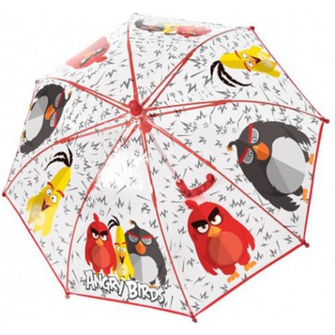 Deštník Angry Birds průhledný