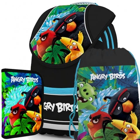 Školní anatomický batoh PLUS Angry Birds SET