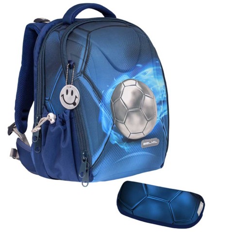 Batoh do školy BELMIL Sturdy Football 4 + pouzdro