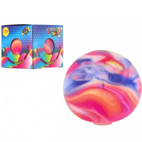 Míček antistresový mačkací sliz 7cm mramorovaný