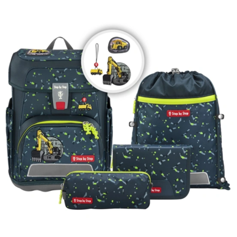 Školní taška Step by Step CLOUD Bagger Rocco, 5 dílný set, AGR certifikát