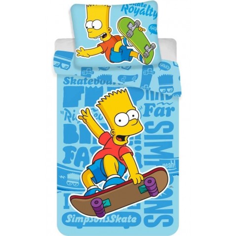 Povlečení Bart Simpson blue