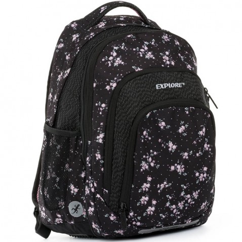 Školní batoh EXPLORE BAR Flowers 2 v 1