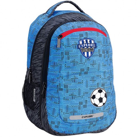 Školní batoh EXPLORE VIKI Football 2 v 1 se síťkou na míč
