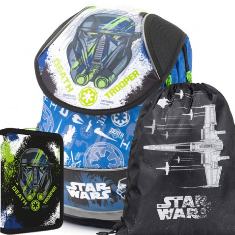Školní anatomický batoh PLUS Star Wars SET