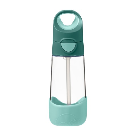 Láhev na pití s brčkem 450 ml - emerald forest