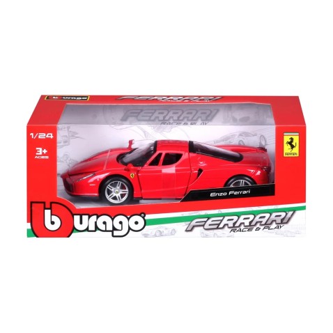 Bburago - RACE+PLAY, Enzo Ferrari, červená, 1:24