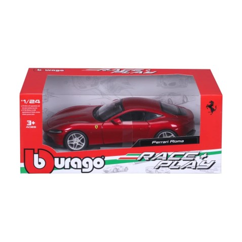 Bburago - RACE+PLAY, Ferrari Roma, červená, 1:24