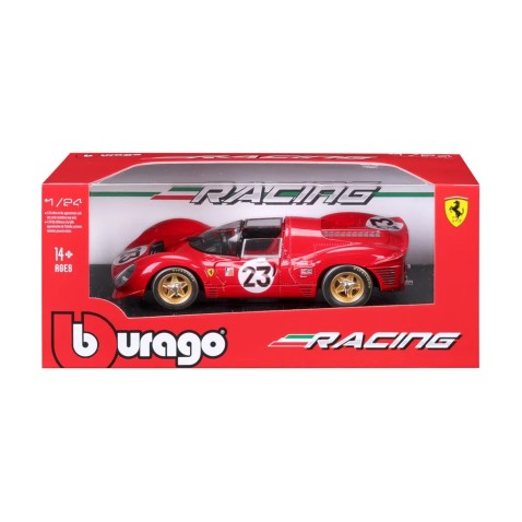 Bburago - RACING, Ferrari 330 P4 Daytona (1967), červená, 1:24
