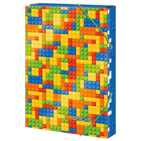 Box na sešity A4 Colour bricks