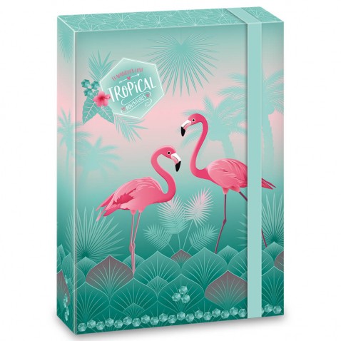 Box na sešity A4 Pink Flamingo