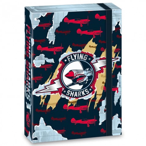 Box na sešity A4 Flying Sharks