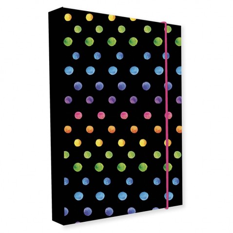 Box na sešity A4 Jumbo Dots colors