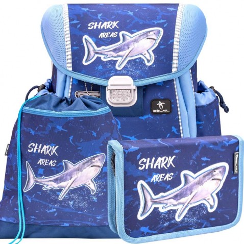 Školní batoh BELMIL 403-13 Shark - SET