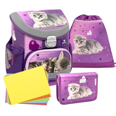 Školní taška pro prvňáčky Belmil MiniFit 405-33 Little Caty SET