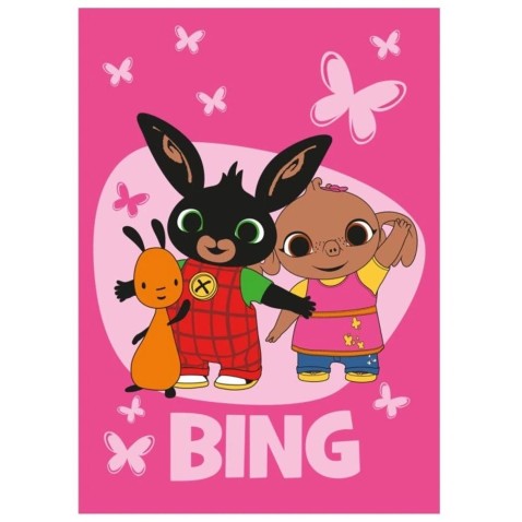 Dětská fleecová deka Králíček Bing Butterflies