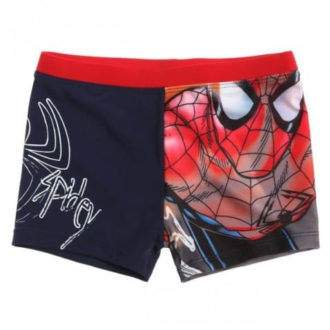 Plavky Spiderman červeno-modré