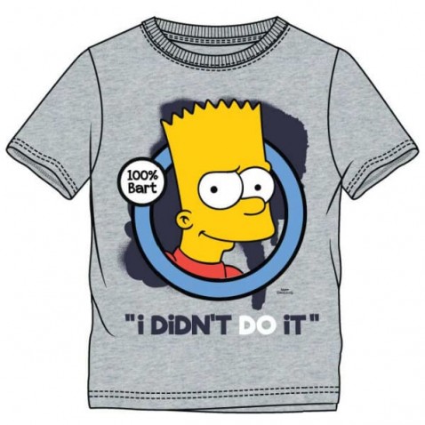 Tričko Bart Simpson KR šedé