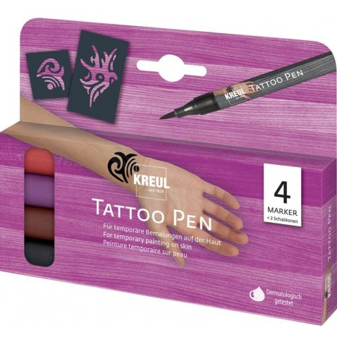 Sada Tetovací fix KREUL Tattoo Pen 4 ks