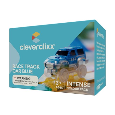 Cleverclixx – Magnetická závodní dráha - Autíčko modré – 1 kus