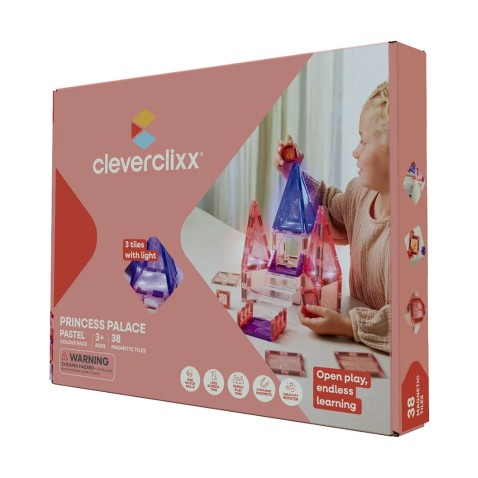 Cleverclixx – Magnetická stavebnice Palác pro princeznu – 38 ks