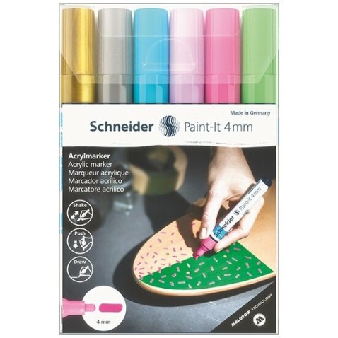 Fix akrylový Schneider Paint-It 320 sada V2 6ks