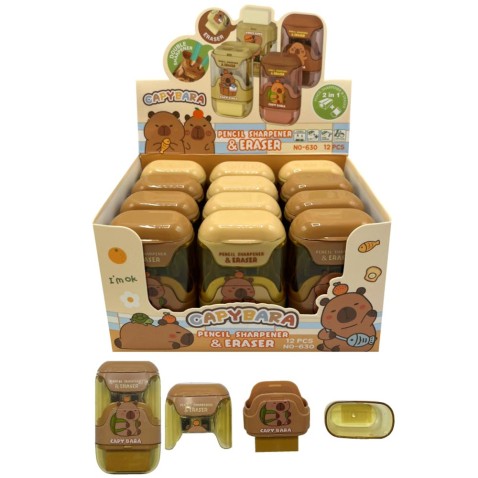 Kapybara 2v1 ořezávátko a guma