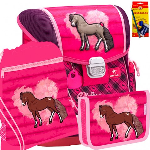 Školní batoh BELMIL 403-13 Riding Horse - SET