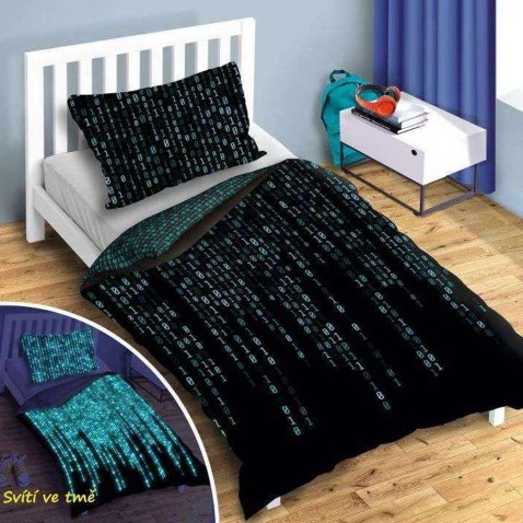 Svítící povlečení Matrix