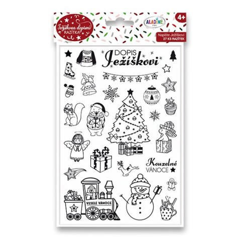 Vánoční razítka Aladine Stampo Christmas - Dopis Ježíškovi