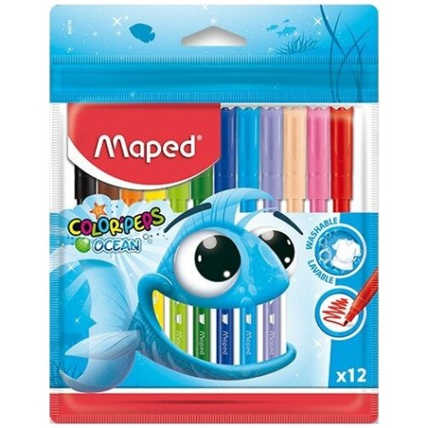 Dětské fixy Maped Color'Peps Ocean 12 barev