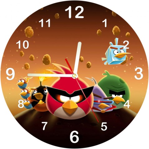 Dětské hodiny Angry Birds