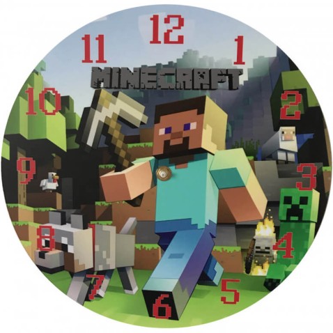 Dětské hodiny Minecraft 1