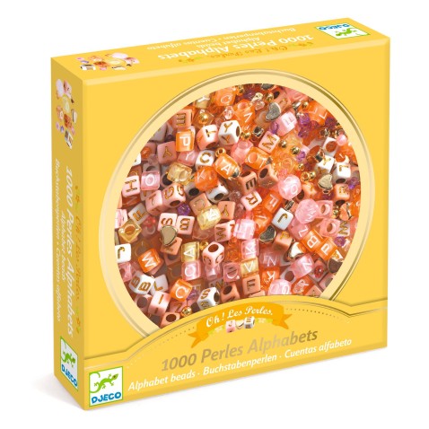 Kreativní sada korálků - abeceda se zlatými efekty