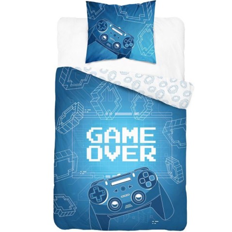 Povlečení Gamer over blue 140x200