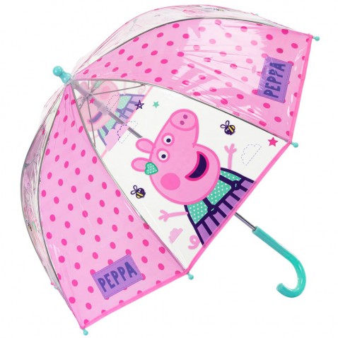Deštník Peppa Pig průhledný