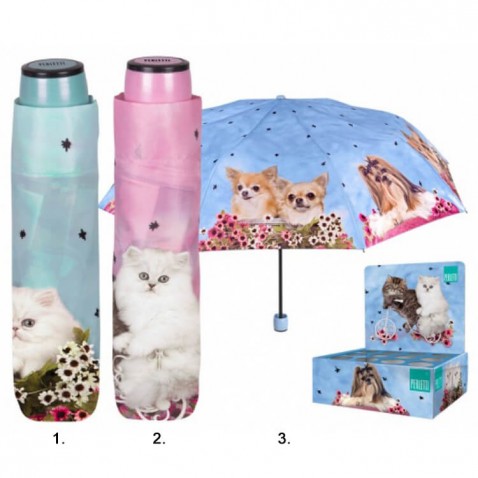 Deštník Psi a Kočky skládací