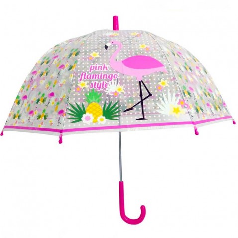 Deštník Flamingo II průhledný