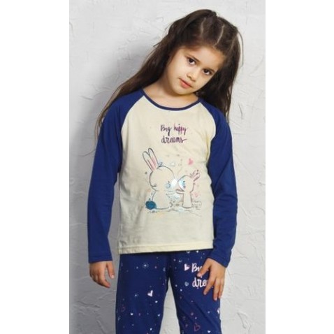 Dětské pyžamo dlouhé Malí králíci