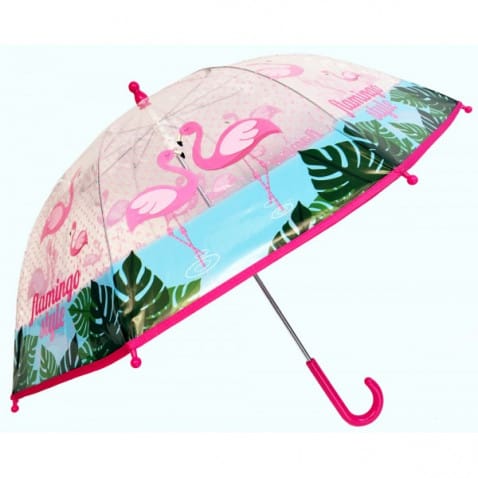 Deštník Flamingo průhledný