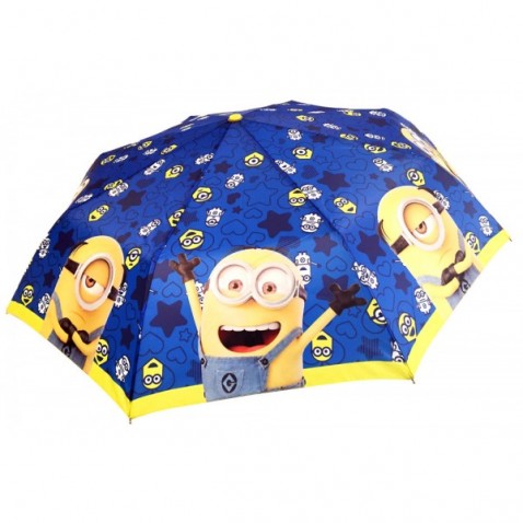 Deštník Já Padouch Mimoni skládací, modrý