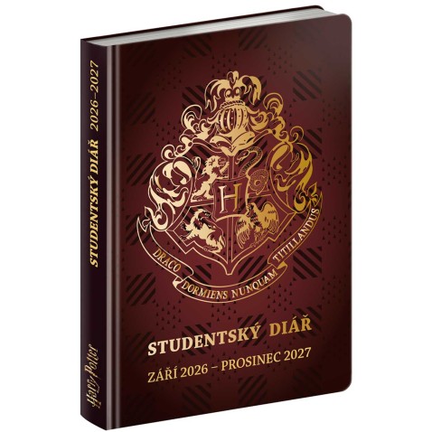 Studentský diář Harry Potter (září 2026 – prosinec 2027), 9,8 x 14,5 cm