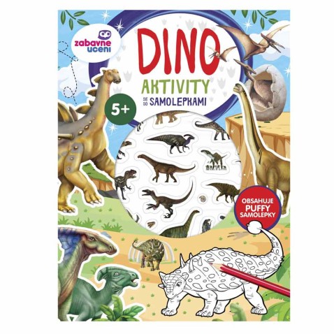 Aktivity se samolepkami Dino