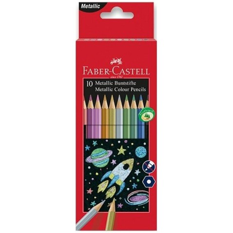 Pastelky Faber-Castell Metalické 10 barev