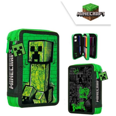 Dvoupatrový penál pro kluky Minecraft