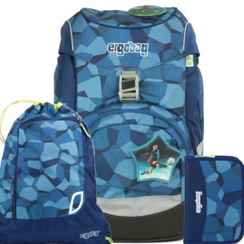 Školní batoh Ergobag prime Blue Stones SET