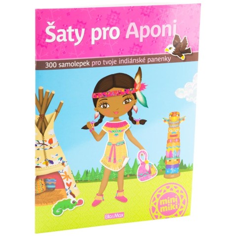 Šaty pro Aponi - kniha samolepek