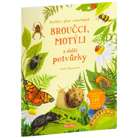 Broučci, motýli a další potvůrky - samolepková knížka