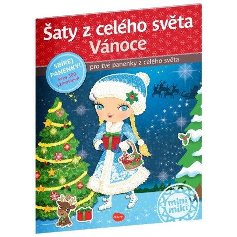Šaty z celého světa Vánoce - Kniha samolepek