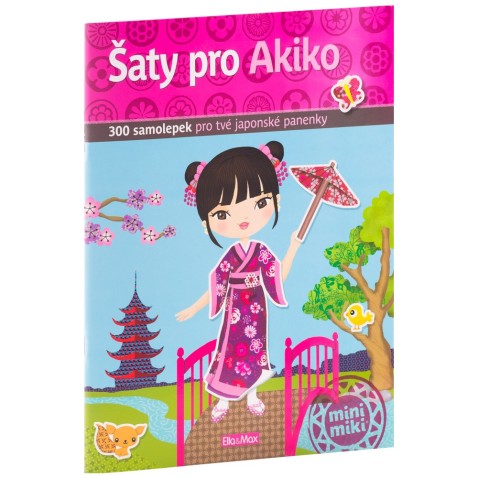 Šaty pro Akiko - kniha samolepek